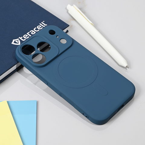 Zastitna maska (futrola) Teracell Giulietta Magsafe - iPhone 17 Pro plava.