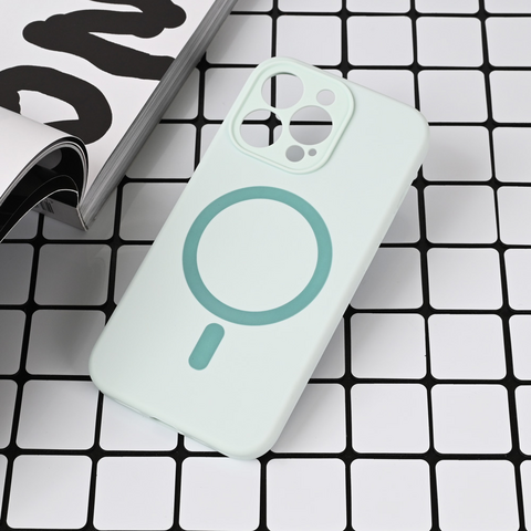 Zastitna maska (futrola) Magsafe Pure color - iPhone 14 Pro mint.