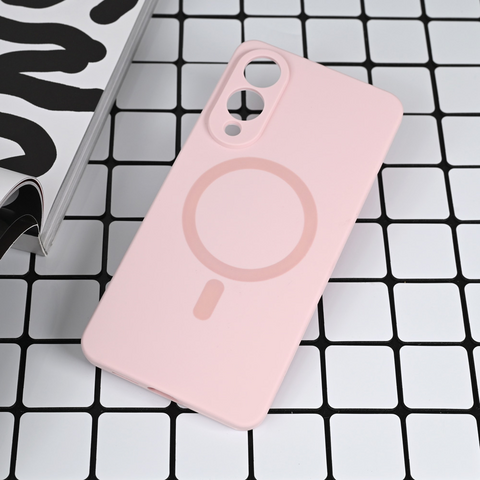 Zastitna maska (futrola) Magsafe Pure color - Samsung S937 Galaxy S25 Edge roze.