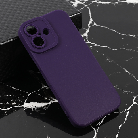 Zastitna maska (futrola) Teracell Giulietta - iPhone 17 mat tamno ljubicasta.