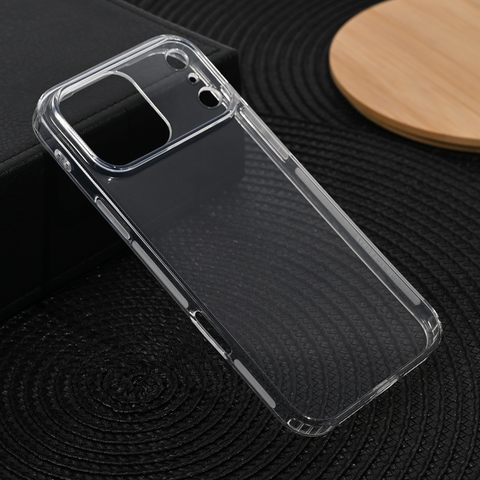 Zastitna silikonska maska (futrola) Ultra Thin with pluggy - iPhone 17 Pro Max 6.9 Transparent.