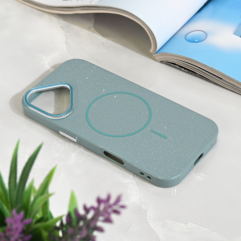 Zastitna maska (futrola) Magsafe Sparkle Dust - iPhone 17 6.3 zelena.