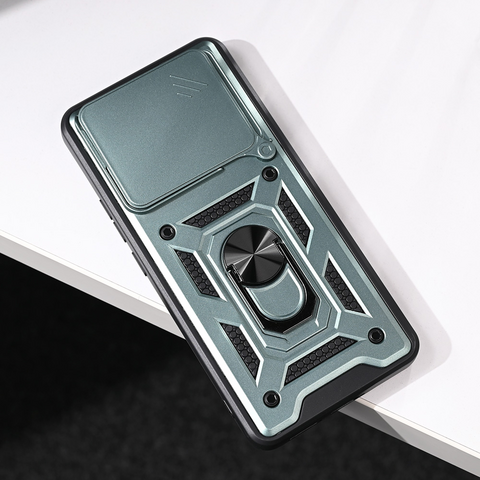 Zastitna maska (futrola) Hard Shield - Xiaomi Redmi Note 14 4G (SRB) tamno zelena.