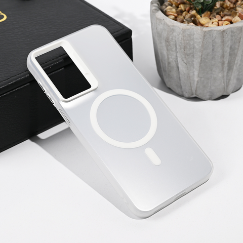 Zastitna maska (futrola) Magsafe providna - Samsung A175 Galaxy A17 srebrna.