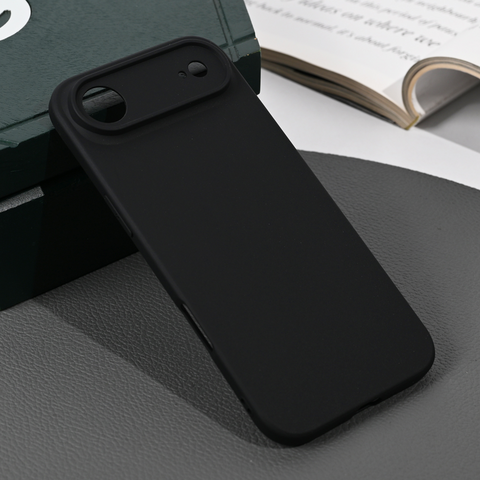 Zastitna silikonska maska (futrola) Skin - iPhone 17 Air mat crna.