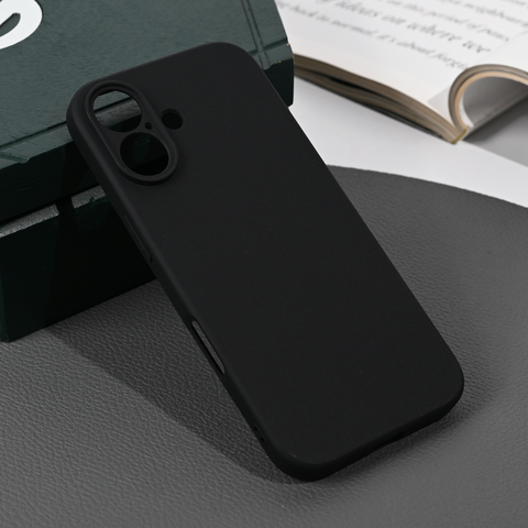 Zastitna silikonska maska (futrola) Skin - iPhone 17 mat crna.