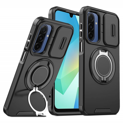 Zastitna maska (futrola) CamShield Ring stand - Samsung A175 Galaxy A17 crna.