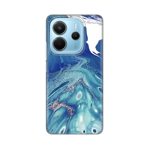 Zastitna silikonska maska (futrola) PRINT - Xiaomi Redmi Note 14 4G (SRB) Blue Marble.