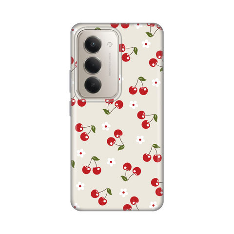 Zastitna silikonska maska (futrola) PRINT - Xiaomi Redmi 15 4G Cherry and Flowers.