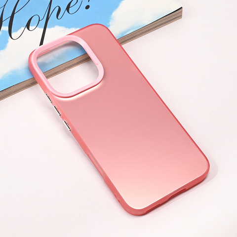 Zastitna maska (futrola) providna - Huawei Honor 400 Lite roze.