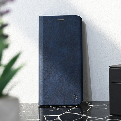 Zastitna maska (futrola) Teracell Elegant Flip - Honor X6a/X6b/X6c tamno plava.