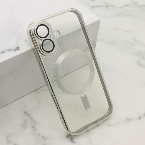 Zastitna maska (futrola) CAMERA PROTECT MAGSAFE - iPhone 17 srebrna (MS).