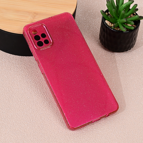 Zastitna maska (futrola) Sparkle Dust - Samsung A515F Galaxy A51 bordo.