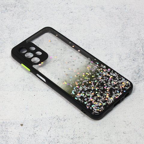 Zastitna maska (futrola) okvir Glitter - Samsung A135 Galaxy A13 4G crna.