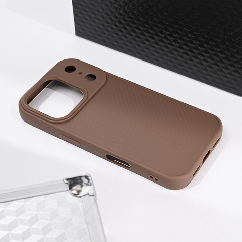 Zastitna maska (futrola) Magsafe Kevlar - iPhone 17 Pro braon.