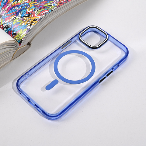 Zastitna maska (futrola) Magsafe Color Pop - iPhone 13/14 6.1 plava.