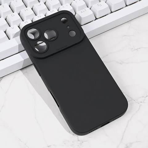 Zastitna maska (futrola) Silikon Pro Camera - iPhone 17 Pro 6.3 crna.