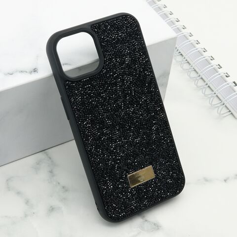 Zastitna maska (futrola) DIAMOND SELECTION - iPhone 14 (6.1) crna (MS).