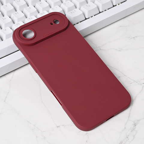 Zastitna maska (futrola) Silikon Pro Camera - iPhone 17 Air 6.6 bordo.