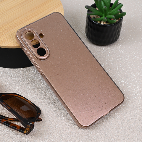Zastitna maska (futrola) Sparkle Dust - Samsung A366 Galaxy A36 5G roze zlatna.