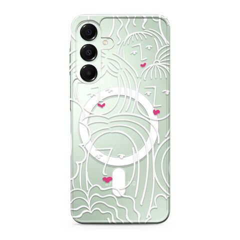 Zastitna maska (futrola) silikonska print MagSafe - Samsung A166 Galaxy A16 5G faces (MS).