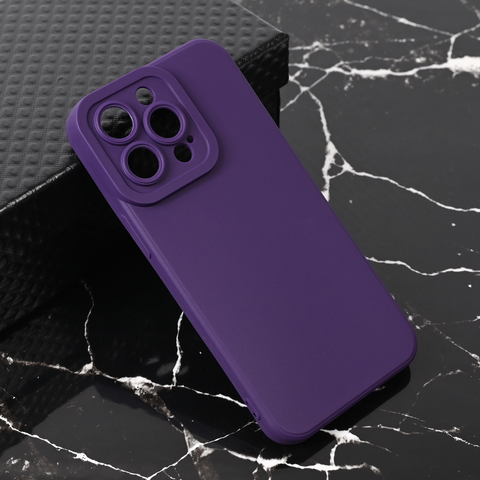 Zastitna maska (futrola) Teracell Giulietta - iPhone 13 mat tamno ljubicasta.