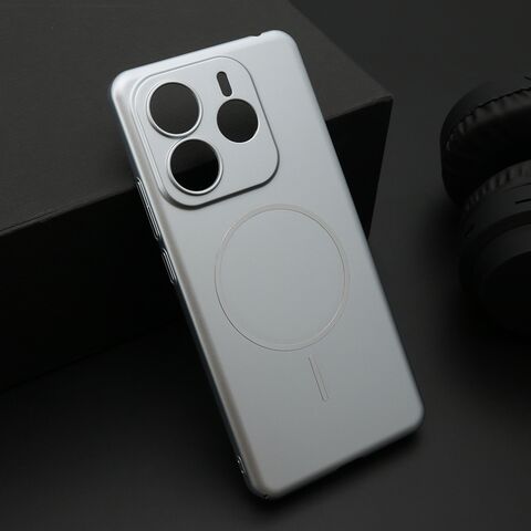 Zastitna maska (futrola) PURE mat MagSafe - Xiaomi Redmi Note 14 4G (Global) srebrna (MS).