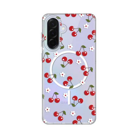 Zastitna maska (futrola) print Magsafe - Samsung A366 Galaxy A36 5G Cute Cherries.