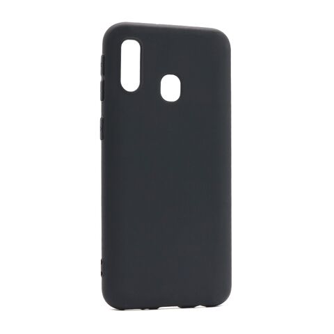 Zastitna ultra tanka (skin) maska / futrola KOLOR - Samsung A405F Galaxy A40 crna (MS).