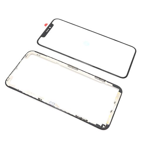 Staklo touchscreen-a - Iphone X crni + oca (MS).