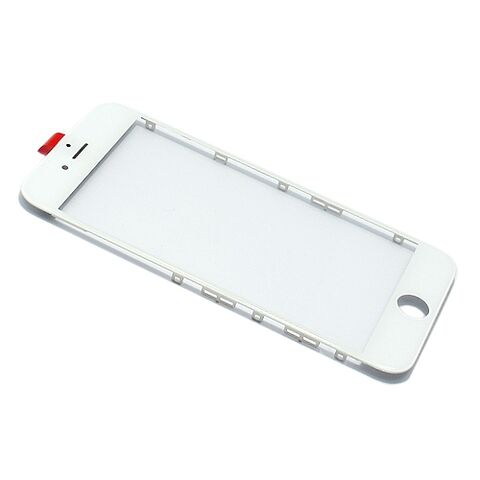 Staklo touchscreen-a - Iphone 6S sa frejmom + oca beli (white) (MS).