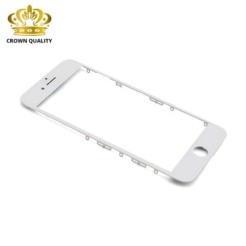 Staklo touchscreen-a - Iphone 7 + okvir (Crown Quality) beli (white) (MS).