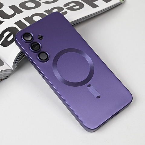 Zastitna maska (futrola) Magsafe Chrome - Samsung S731B Galaxy S25 FE ljubicasta.