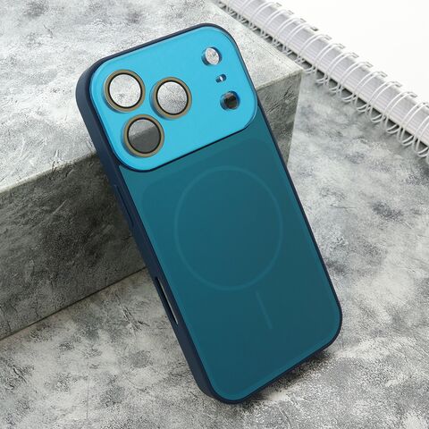 Zastitna maska (futrola) COLOR METAL MagSafe II - iPhone 17 Pro plava (MS).