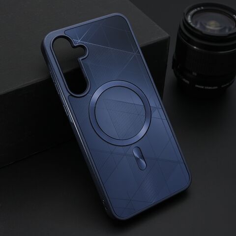 Zastitna maska (futrola) ZEN SHIELD MagSafe - Samsung A556 Galaxy A55 5G plava (MS).