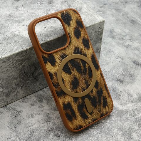 Zastitna maska (futrola) ROAR STYLE MagSafe - iPhone 16 Pro (6.3) braon (MS).