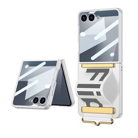 Zastitna maska (futrola) STRAP CASE - Samsung F751B Galaxy Z Flip 7 5G bela (GKK case) (MS).