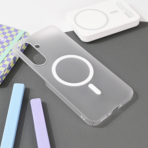 Zastitna maska (futrola) Magsafe mat PC - Samsung A366 Galaxy A36 5G bela.