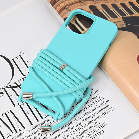 Zastitna maska (futrola) Crossbody - iPhone 13 Pro Max 6.7 mint.