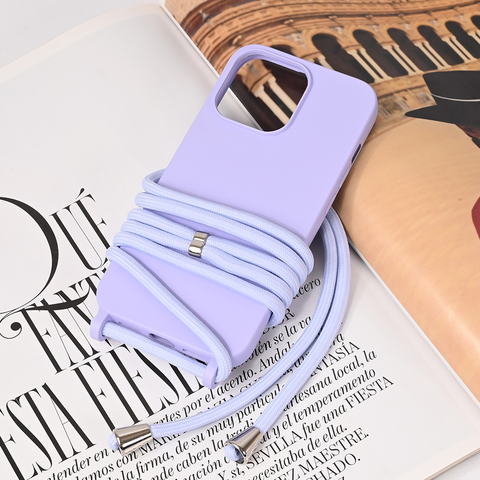 Zastitna maska (futrola) Crossbody - iPhone 13 Pro ljubicasta.