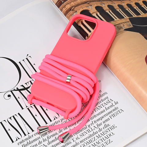 Zastitna maska (futrola) Crossbody - iPhone 16 Pro pink.