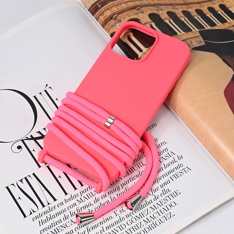 Zastitna maska (futrola) Crossbody - iPhone 16 Pro Max 6.9 pink.