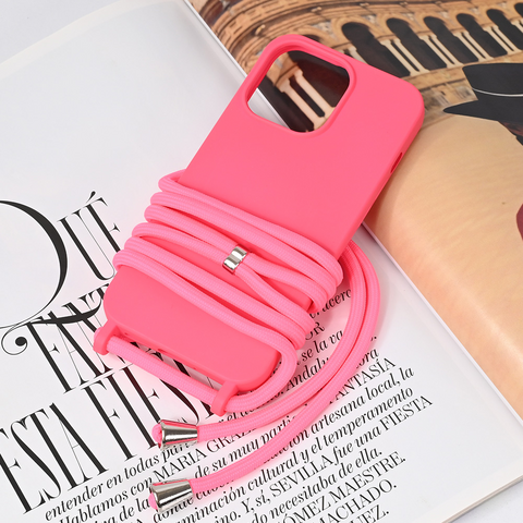 Zastitna maska (futrola) Crossbody - iPhone 13 Pro pink.
