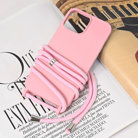 Zastitna maska (futrola) Crossbody - iPhone 13 Pro Max 6.7 roze.