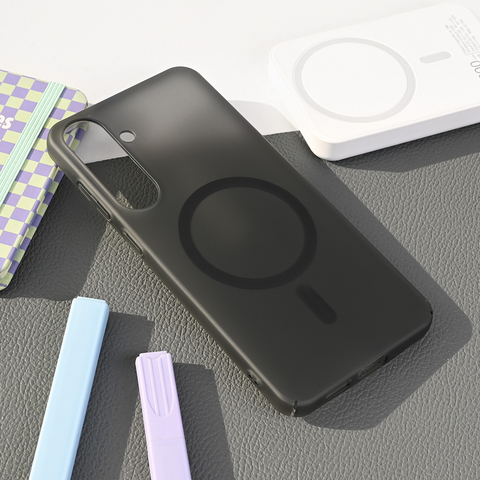 Zastitna maska (futrola) Magsafe mat PC - Samsung S936 Galaxy S25 Plus crna.