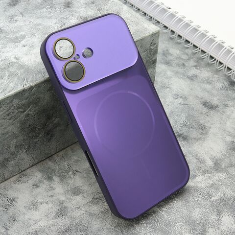 Zastitna maska (futrola) COLOR METAL MagSafe II - iPhone 17 ljubicasta (MS).