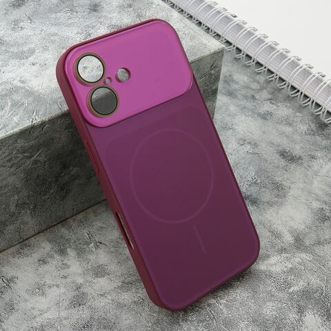 Zastitna maska (futrola) COLOR METAL MagSafe II - iPhone 17 roze (MS).