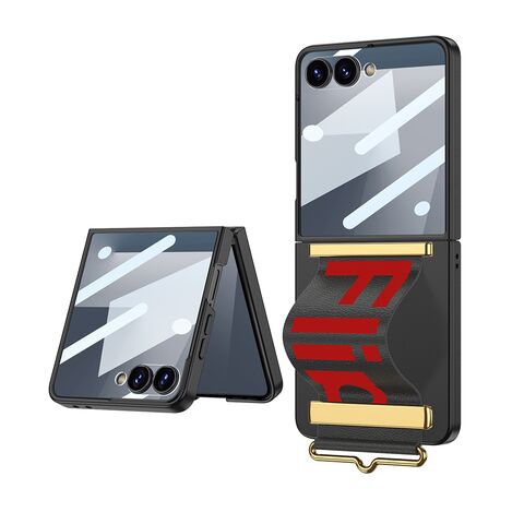 Zastitna maska (futrola) STRAP CASE - Samsung F751B Galaxy Z Flip 7 5G crna (GKK case) (MS).