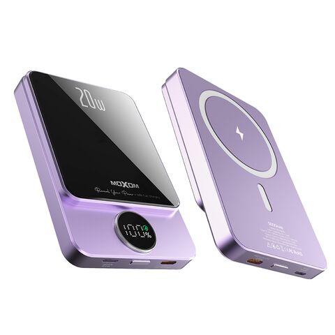Univerzalna Back Up Baterija MagSafe Moxom MX-PB110 LED PD20W 5000mAh ljubicasti (MS).