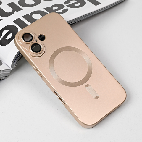 Zastitna maska (futrola) Magsafe Chrome - iPhone 17 6.3 zlatna.